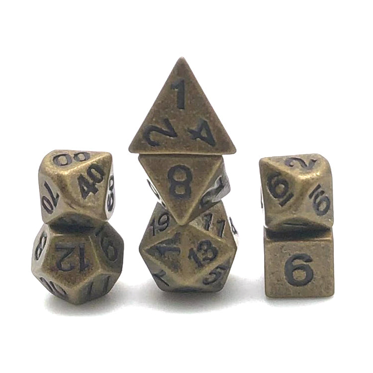 Mini Metallwürfelset | 7-teilig DnD