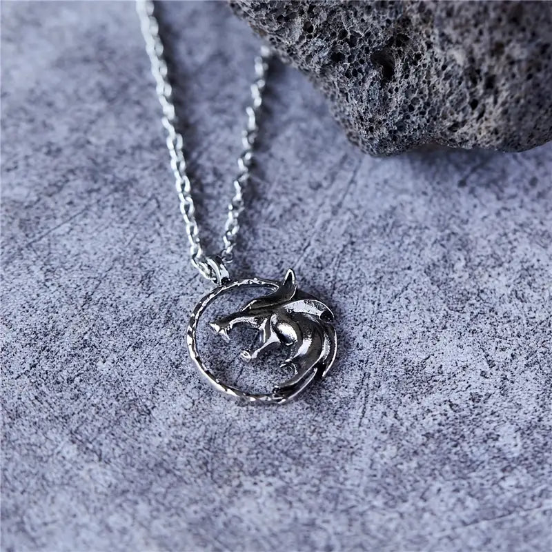 Winterwolf Hexer Halskette | Silber