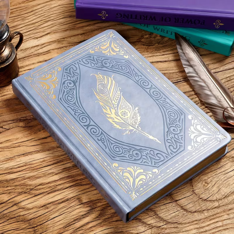 Magic School Tintenfeder | Mit Prägung | Kunstleder Notebook Din A5