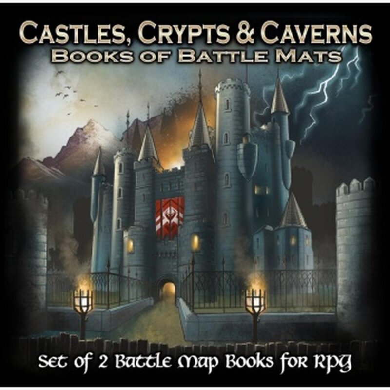CASTLES CRYPTS AND CAVERNS BOOKS OF BATTLE MATS