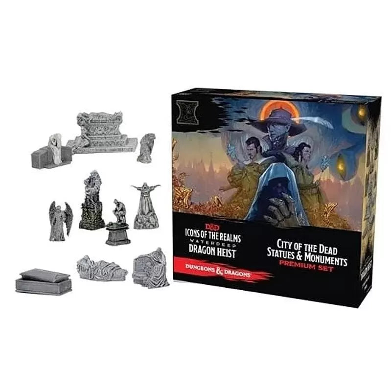 D&D ICONS OF THE REALMS - SET 9 CASE INCENTIVE - City Of The Dead - Statues & Monuments