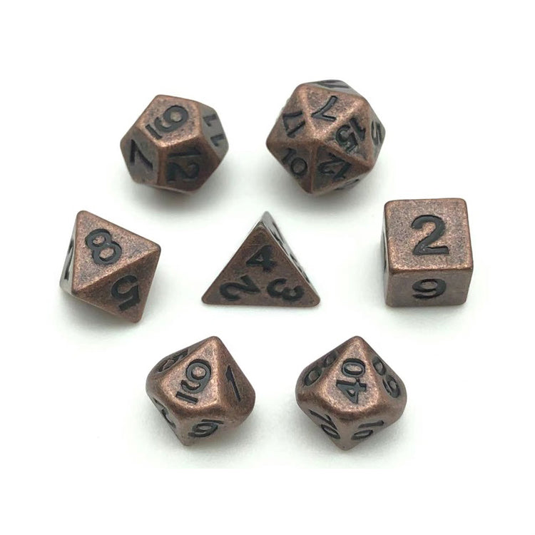 Mini Metallwürfelset | 7-teilig DnD