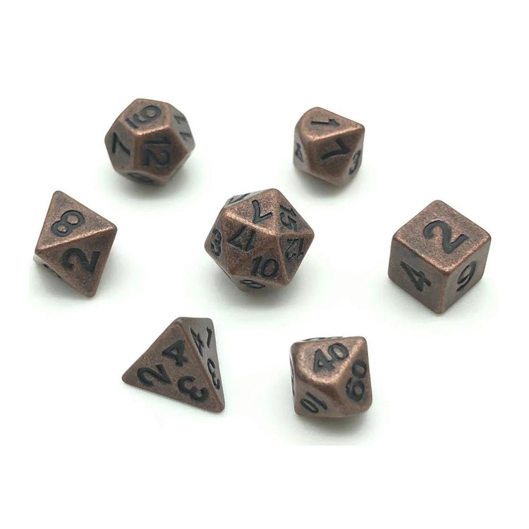 Mini Metallwürfelset | 7-teilig DnD