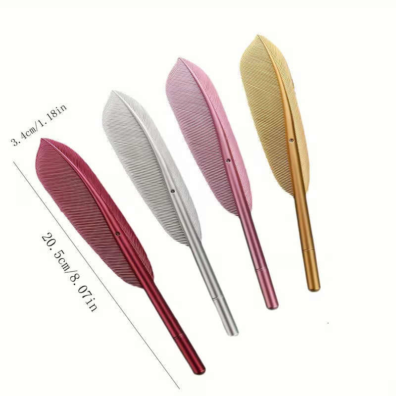 Feder Fantasy Gelstift | Kunstoff - Aluminium - Nachfüllbar
