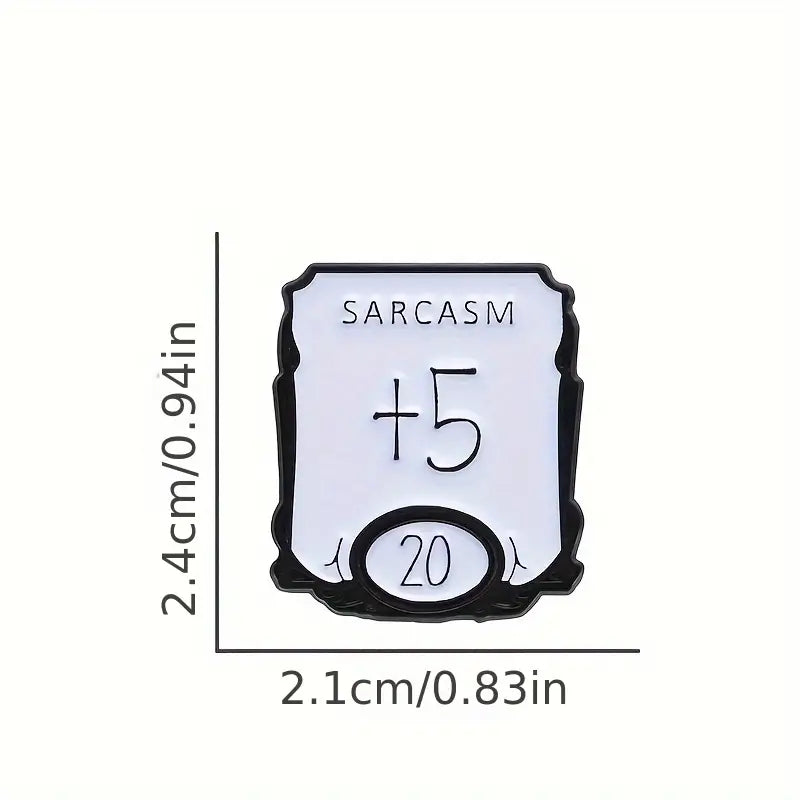 +5 Sarkasmus Anstecker | Pen&Paper Merchandise