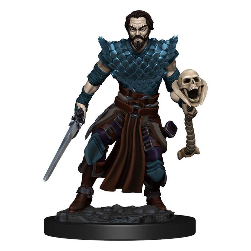 D&D ICONS OF THE REALMS: PREMIUM PAINTED FIGURE - HUMAN WARLOCK MALE