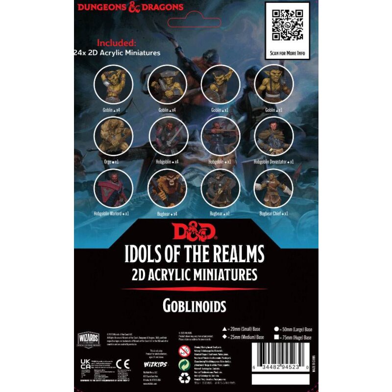 D&D Idols of the Realms 2D Miniaturen: Goblinoids - 2D Set