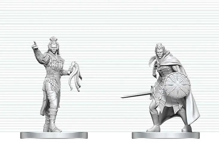 D&D Nolzur's Marvelous Miniatures: Drow Elite Warrior & Drow Priestess of Lolth - EN
