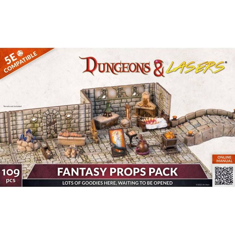 DUNGEONS & LASERS - FANTASY PROPS PACK - EN