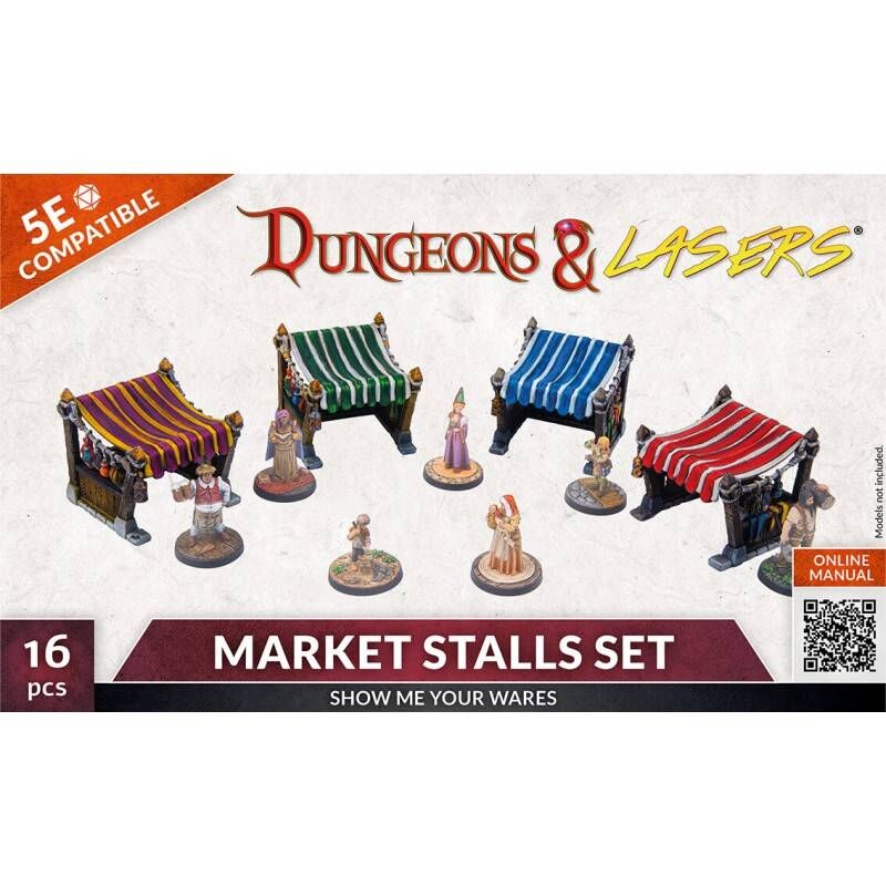 DUNGEONS & LASERS - MARKET STALLS SET - EN