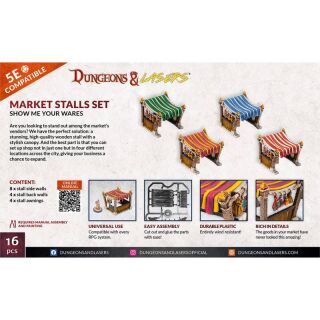DUNGEONS & LASERS - MARKET STALLS SET - EN