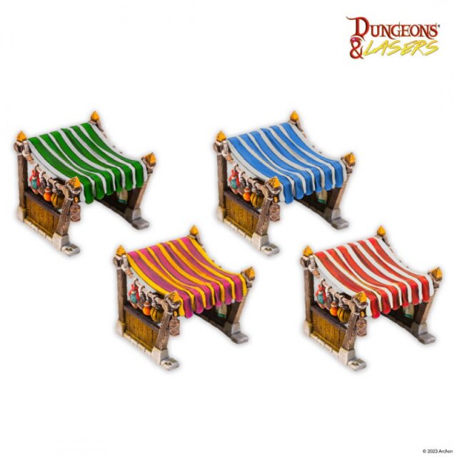 DUNGEONS & LASERS - MARKET STALLS SET - EN