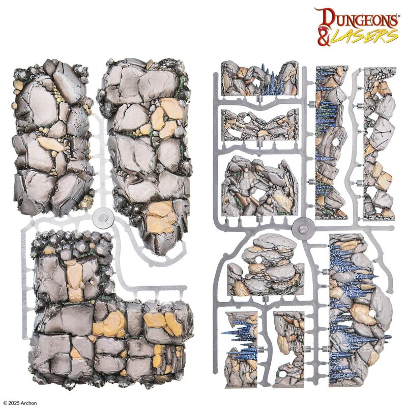 Dungeons & Lasers - Rocky Caves: Pre-Painted - EN