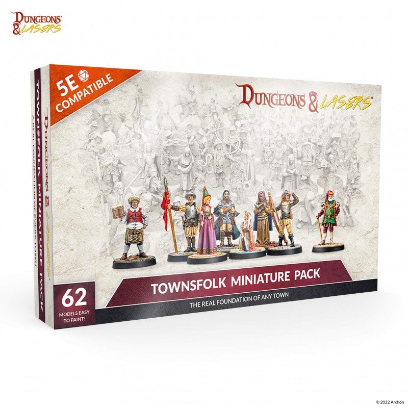 DUNGEONS & LASERS - TOWNSFOLK MINIATURE PACK