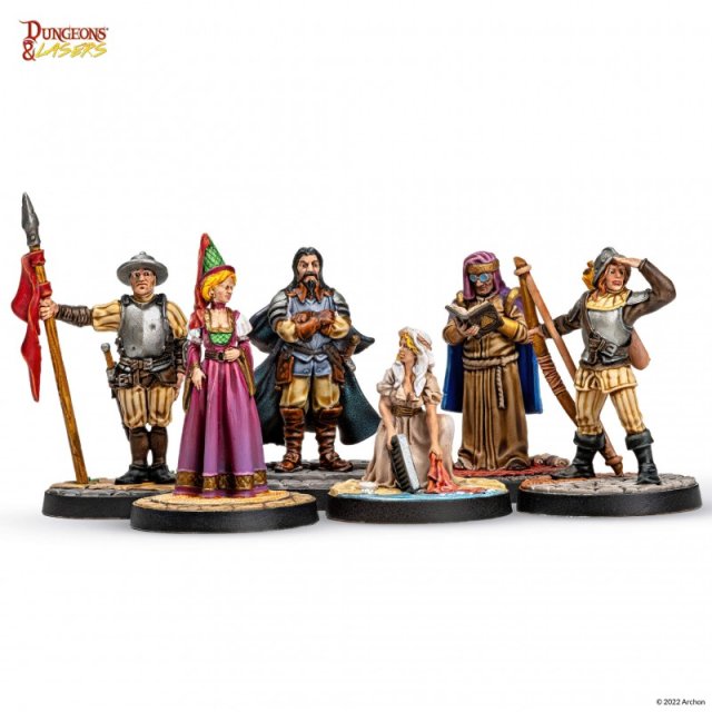 DUNGEONS & LASERS - TOWNSFOLK MINIATURE PACK