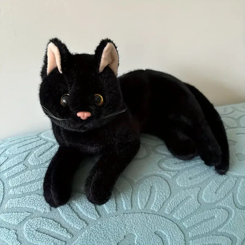 Schwarze Katze Familiar Stofftier | Kuscheltier