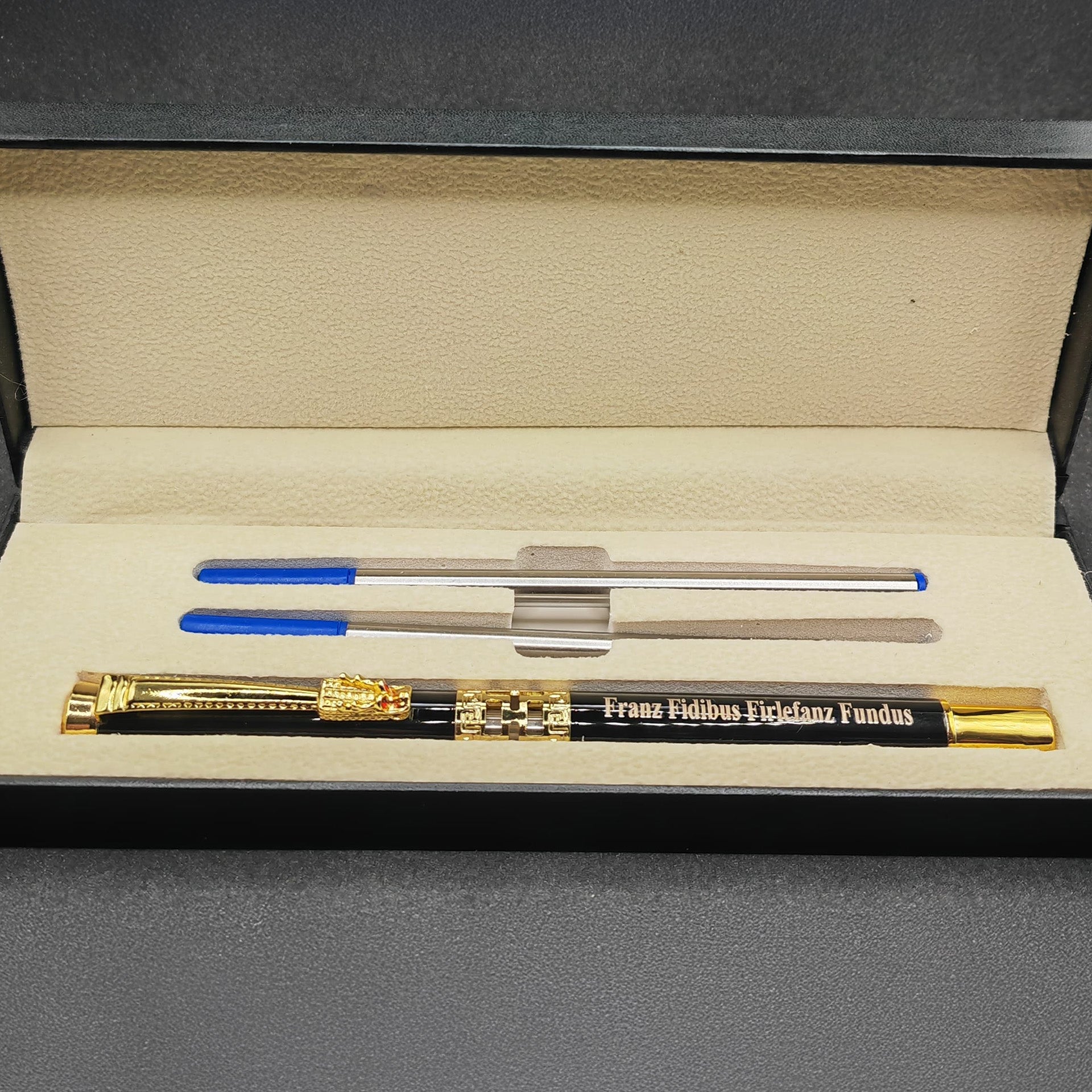 Franz Fidibus Firlefanz Fundus - QUEST Stift im Tintenrollerset | inkl. Etui und Ersatzpatronen