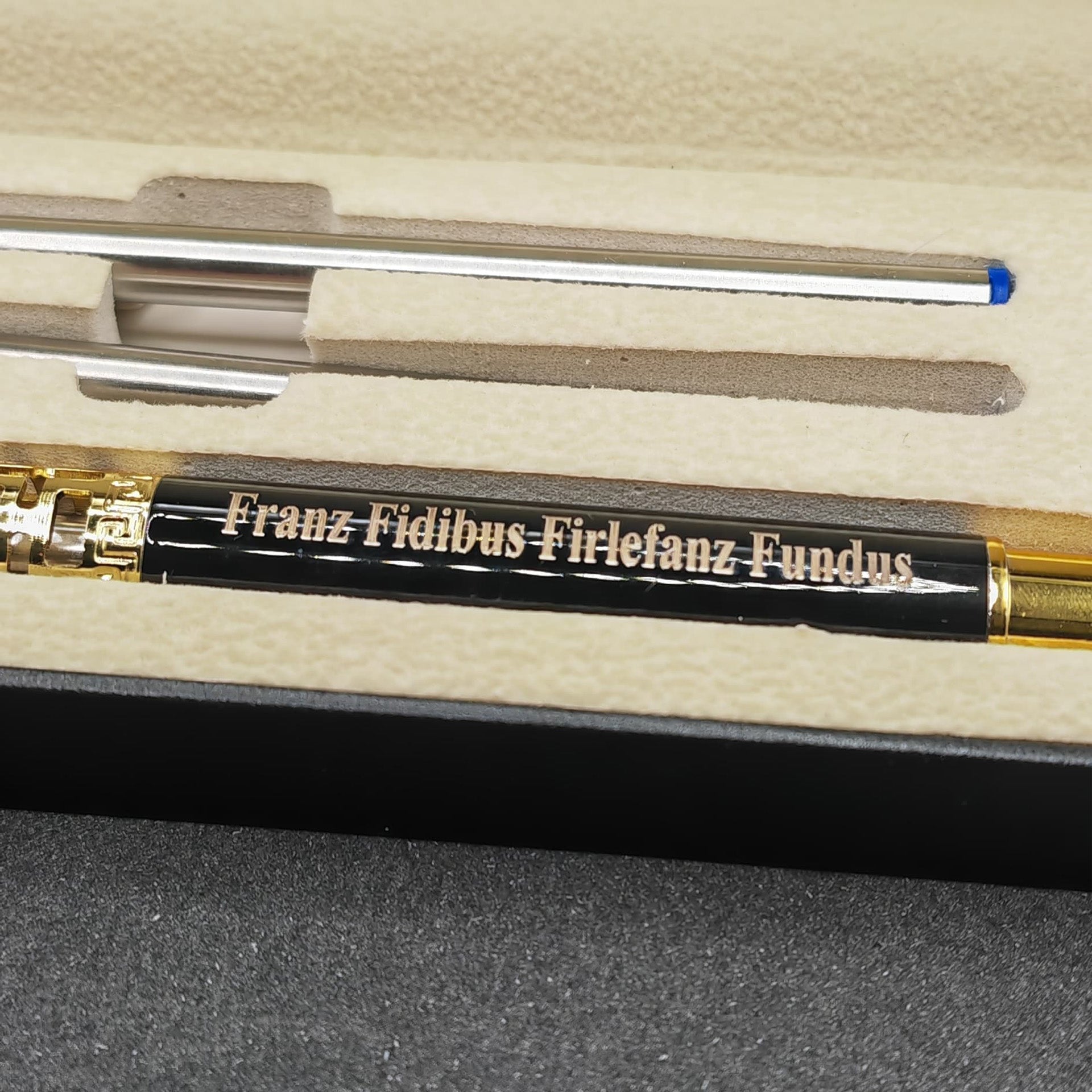 Franz Fidibus Firlefanz Fundus - QUEST Stift im Tintenrollerset | inkl. Etui und Ersatzpatronen