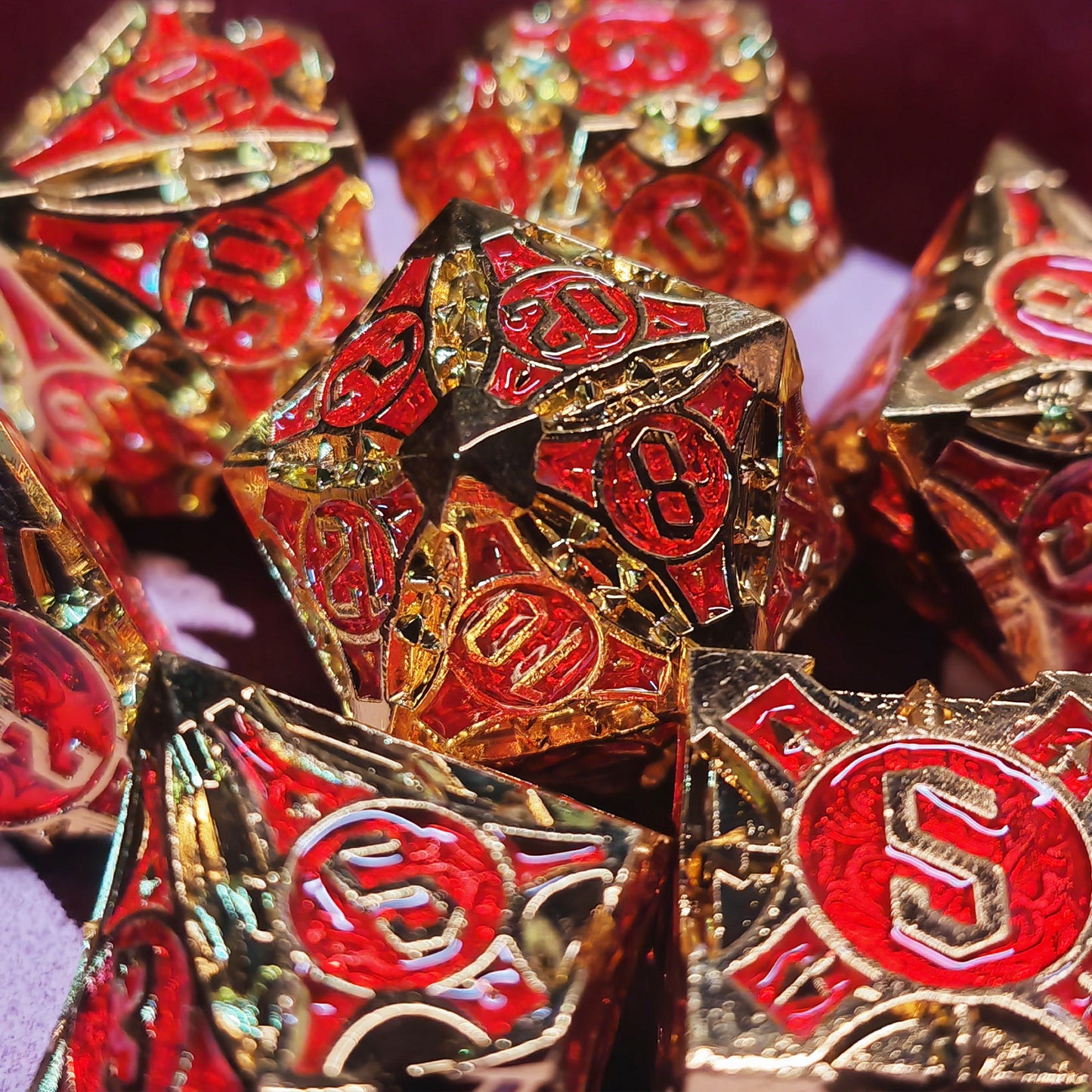 Greifen Rot Magic Set | Metall | 7-Teilig