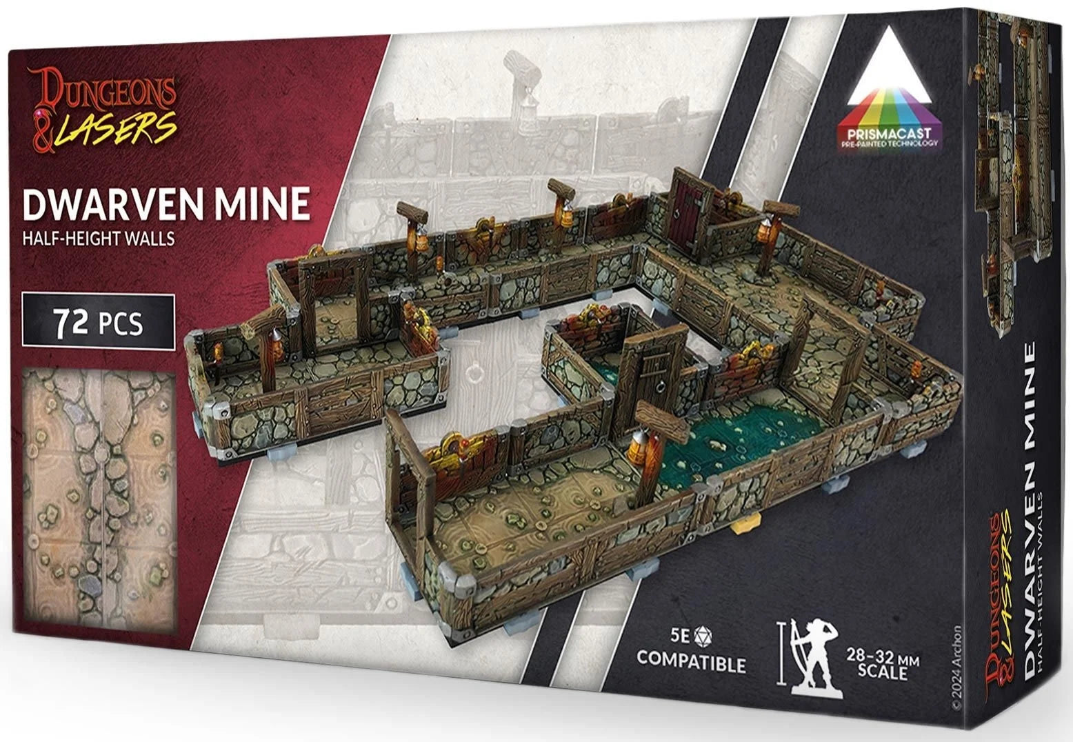 DUNGEONS & LASERS - DWARVEN MINE PRE-PAINTED - (Vorbemalt)