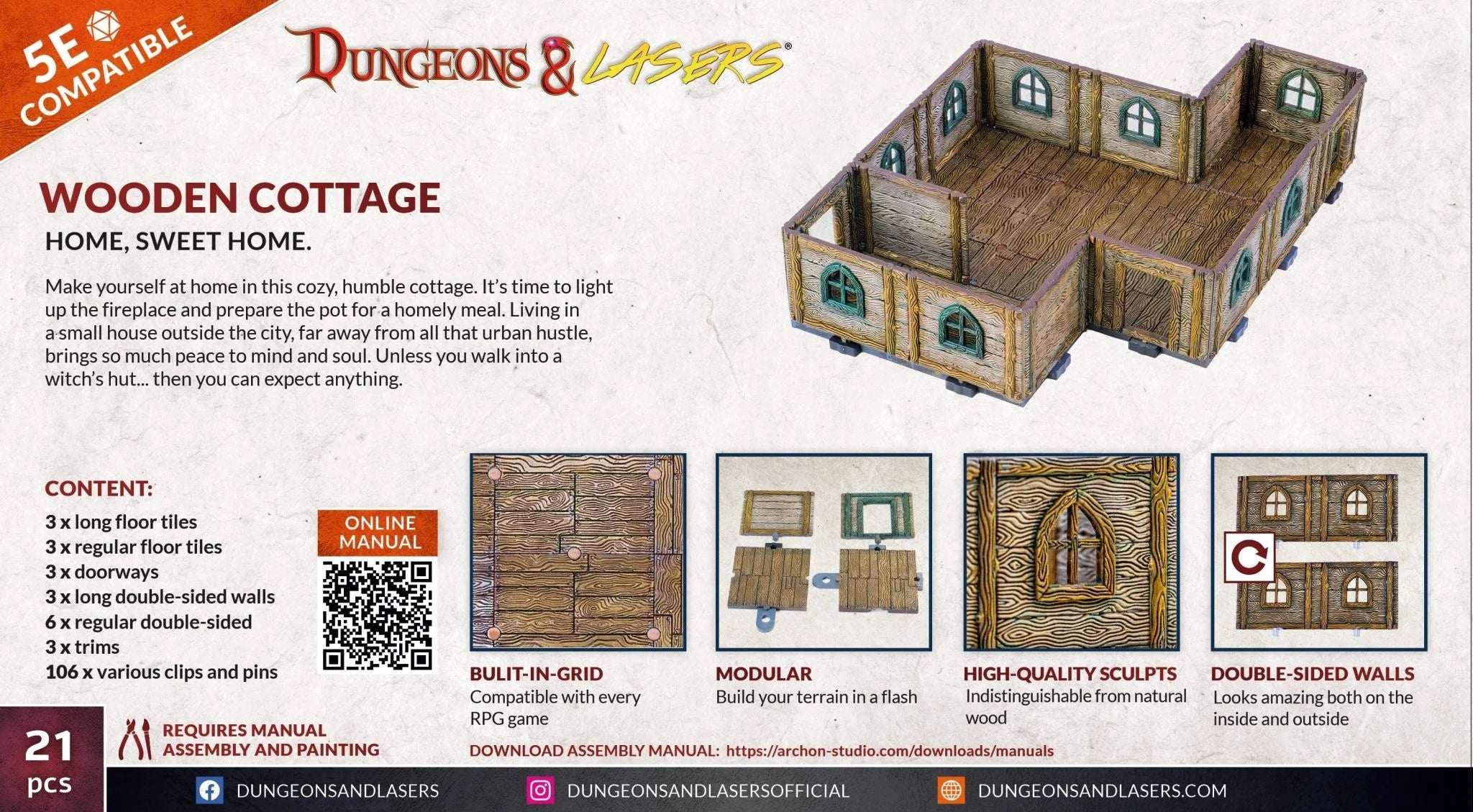 DUNGEONS & LASERS - WOODEN COTTAGE - EN