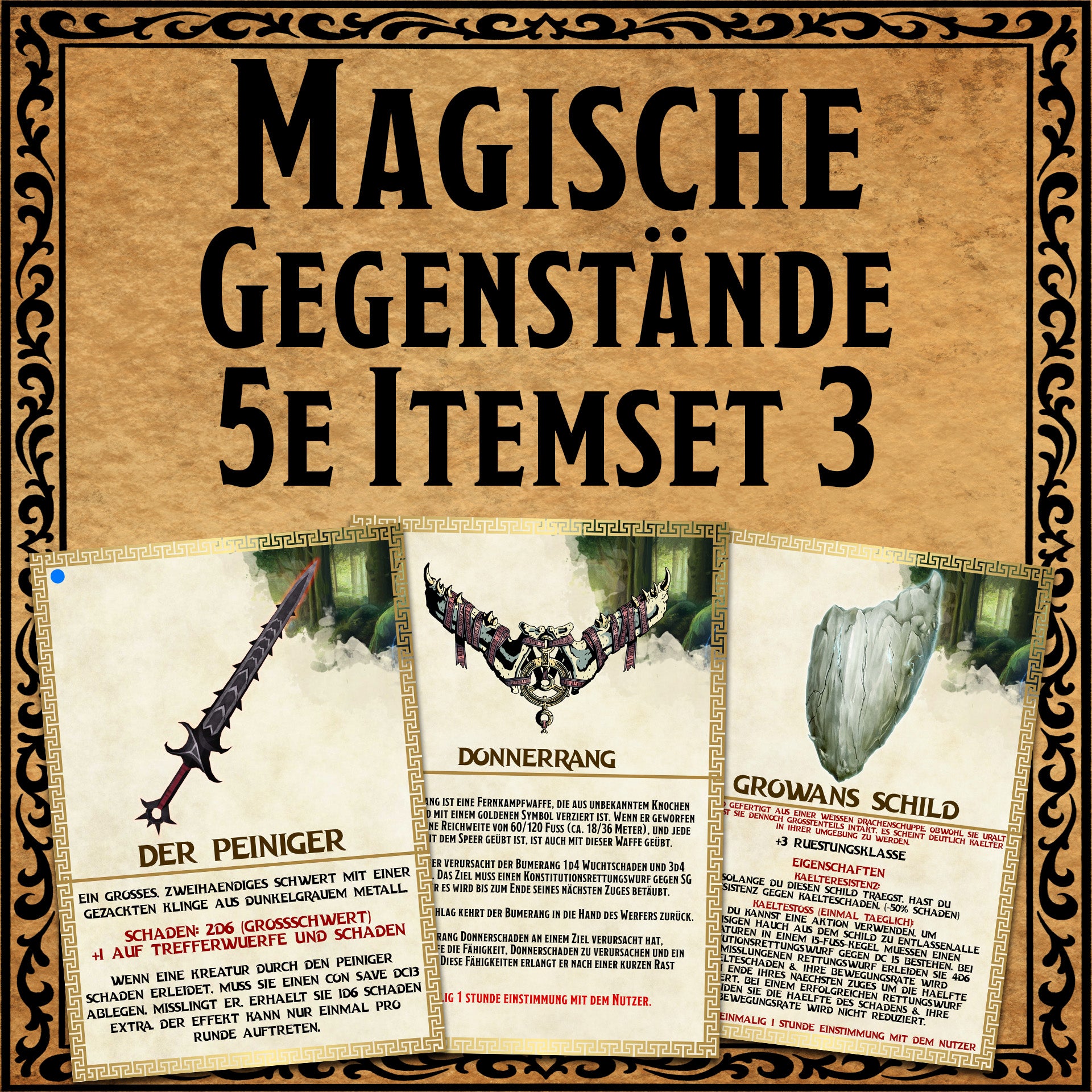 12 magische Items | Set 3 | D&D 5e kompatibel