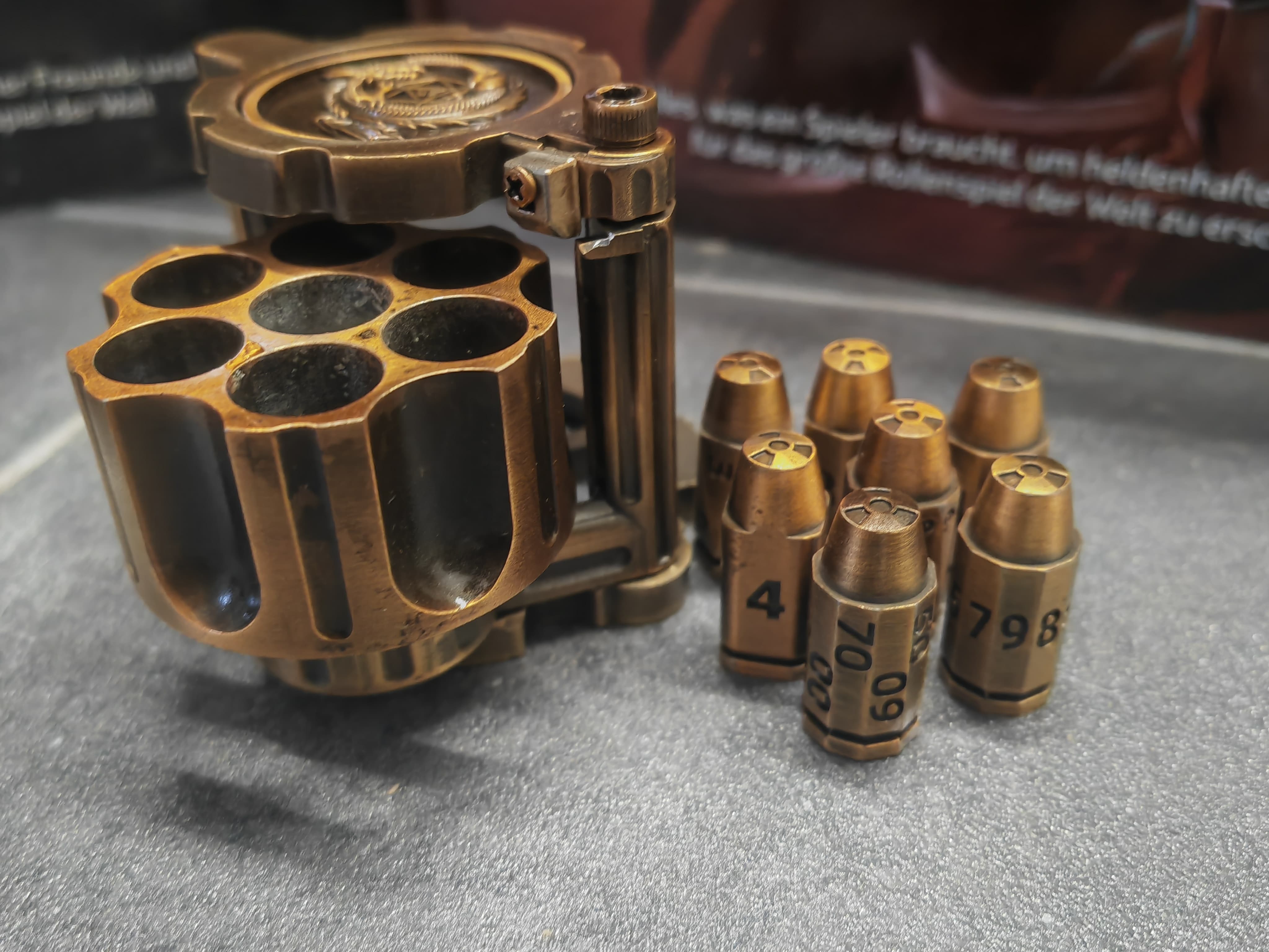 Revolverheld Gunslinger Trommelset | 7 teiliges Würfelset | Metall