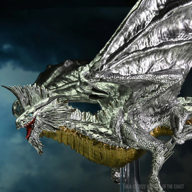 Adult Silver Dragon - D&D Icons of the Realms Premium Figure