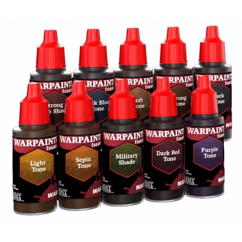 THE ARMY PAINTER - WARPAINTS FANATIC: WASHES PAINT SET