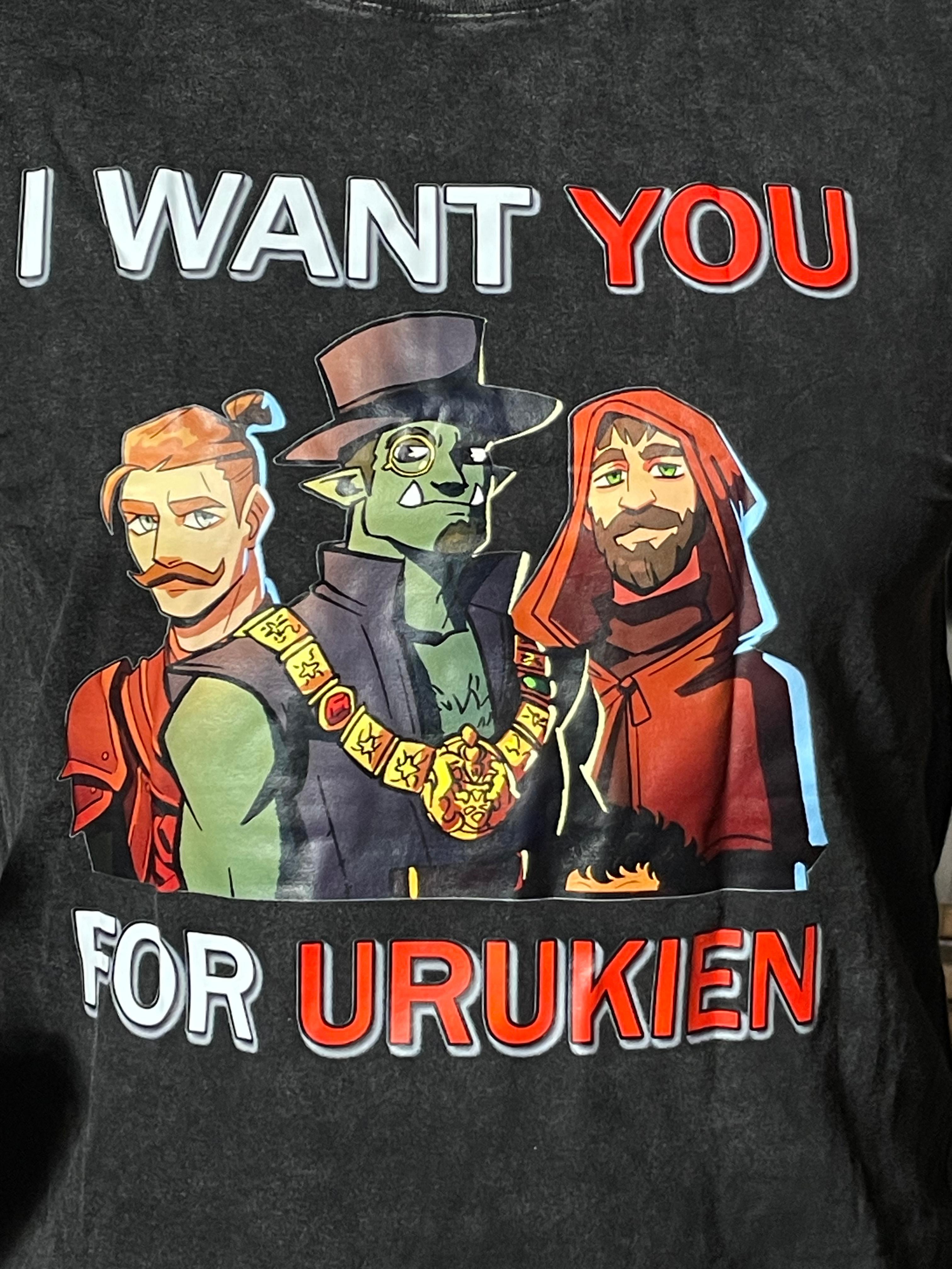 I want you for Urukien - Justiziare Quest Shirt Fan Tshirt