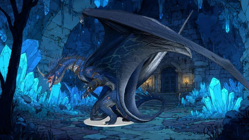D&D Icons of the Realms: Anthradusk, Ancient Blue Dragon - EN