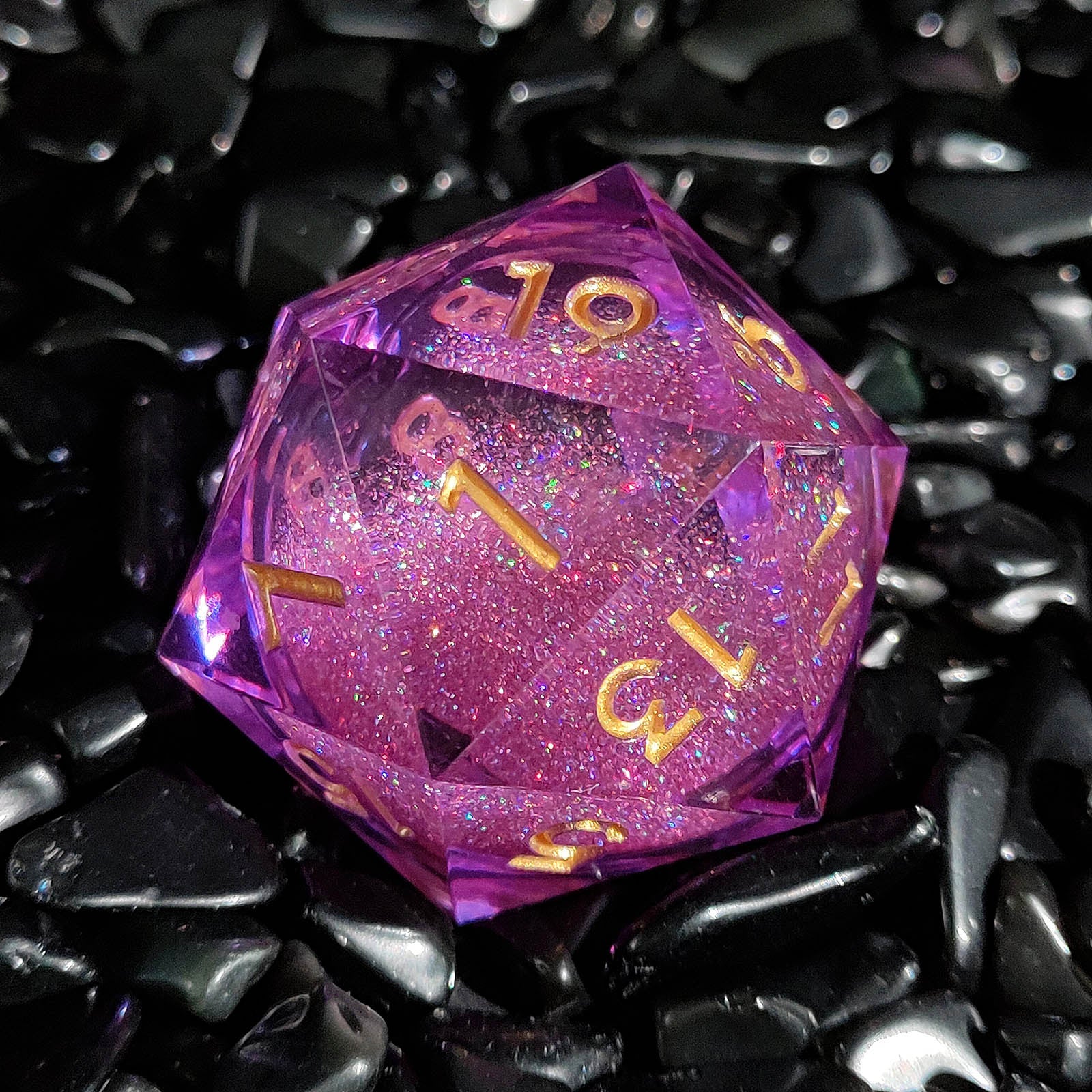 Riesen VORTEX D20 Würfel mit flüssigem Kern | Dice