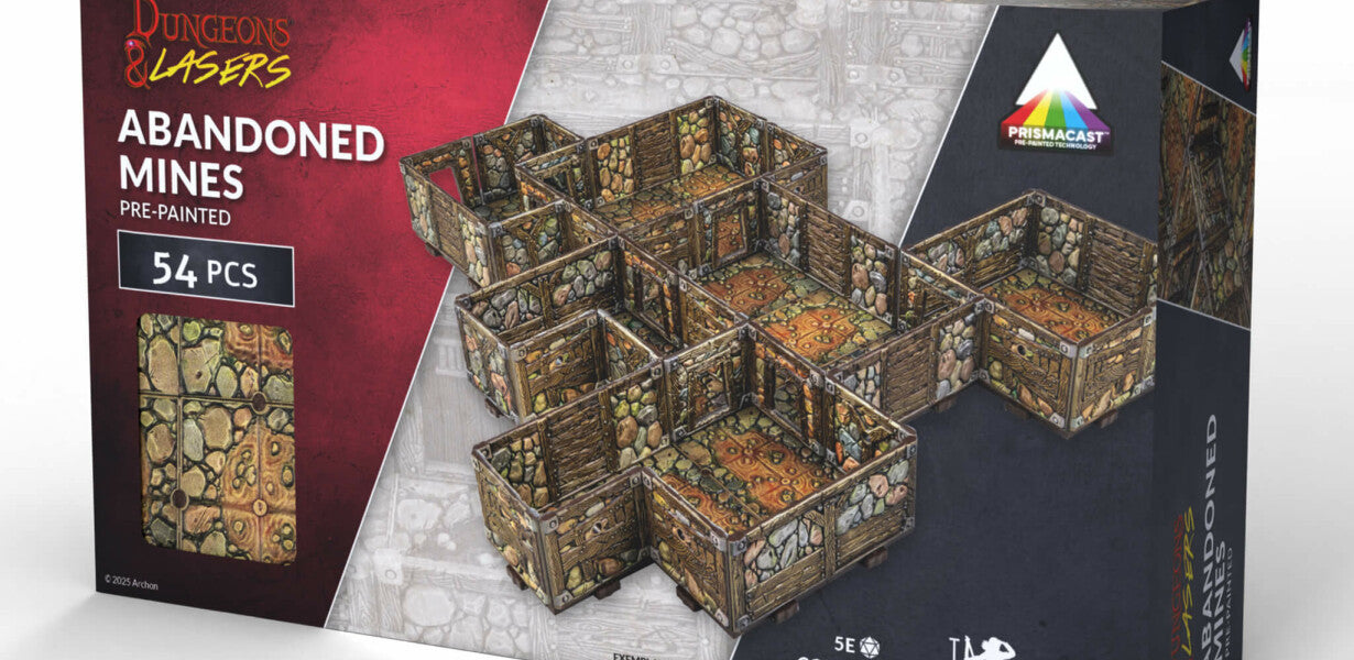 Dungeons & Lasers PrismaCast - Abandoned Mines: Pre-Painted - EN