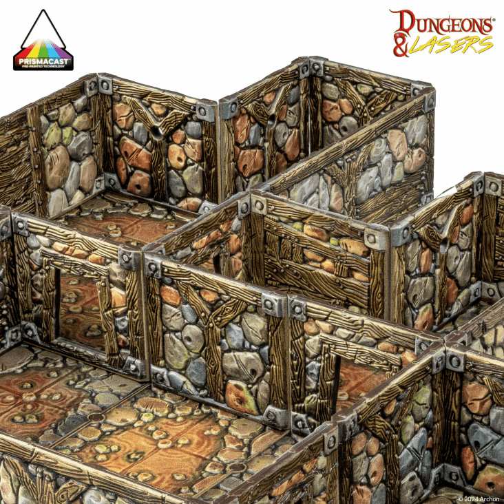 Dungeons & Lasers PrismaCast - Abandoned Mines: Pre-Painted - EN