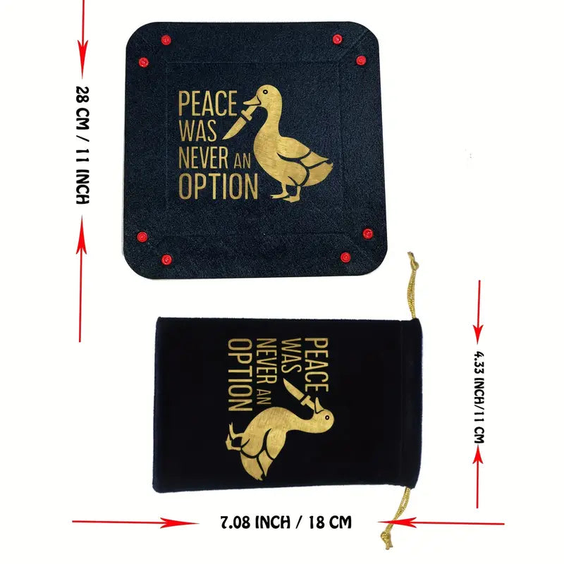 Gary die Gans Dicetray - Peace was never an Option | Würfelbox + Würfelbeutel