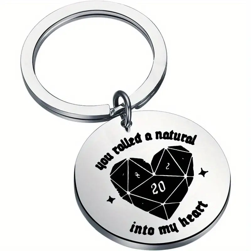 You rolled a Nat20 into my heart | Schlüsselanhänger