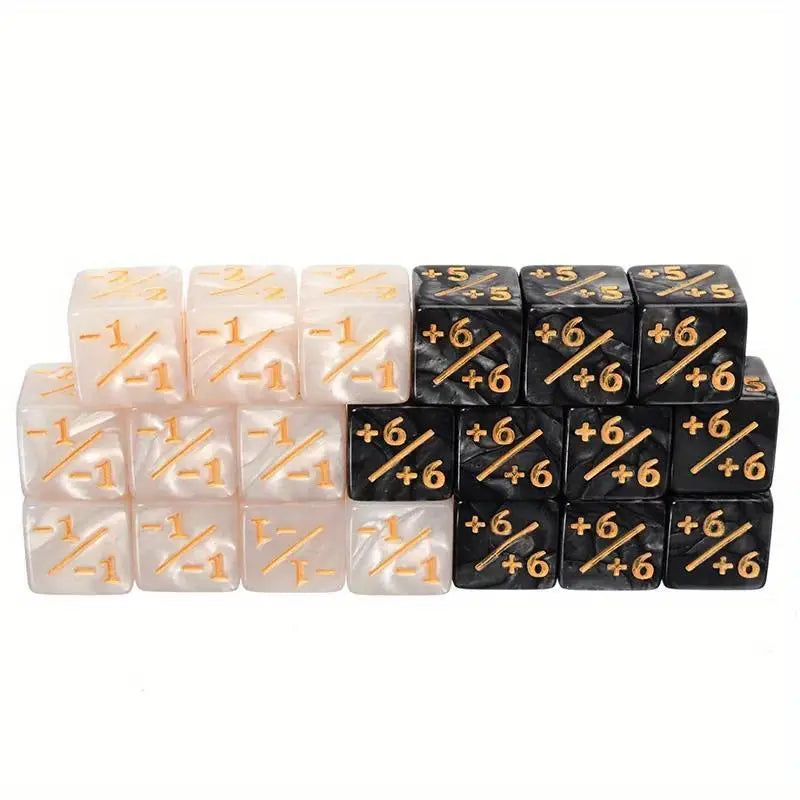 Counter-Würfel - 10er Pack | Negativ + Positiv