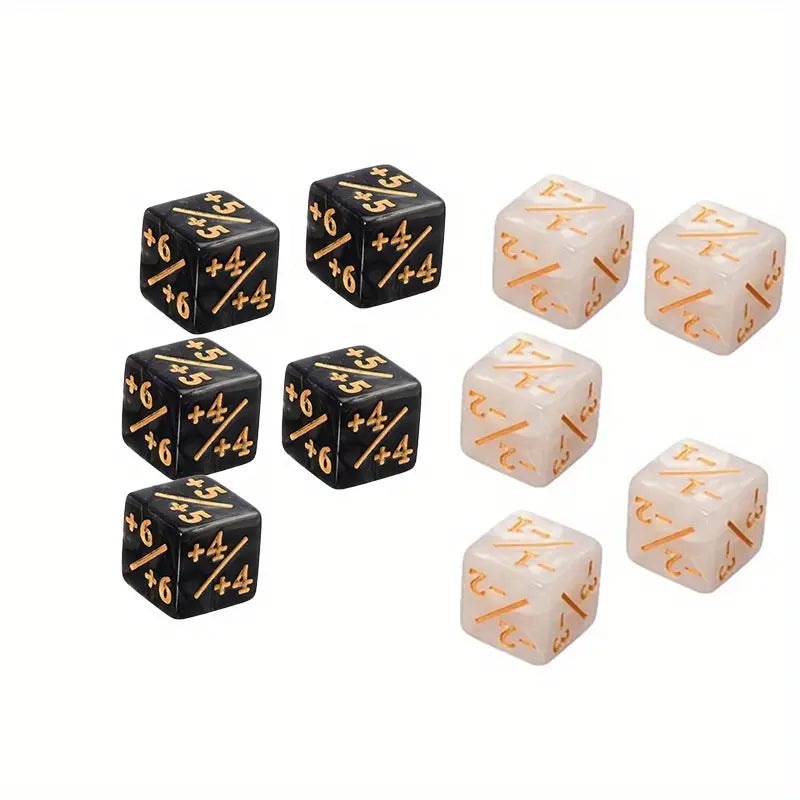 Counter-Würfel - 10er Pack | Negativ + Positiv