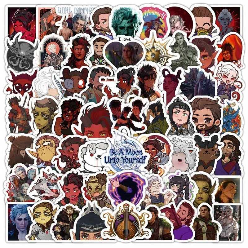 100x BG3 Vinylsticker | Pen&Paper Merchandise Sticker