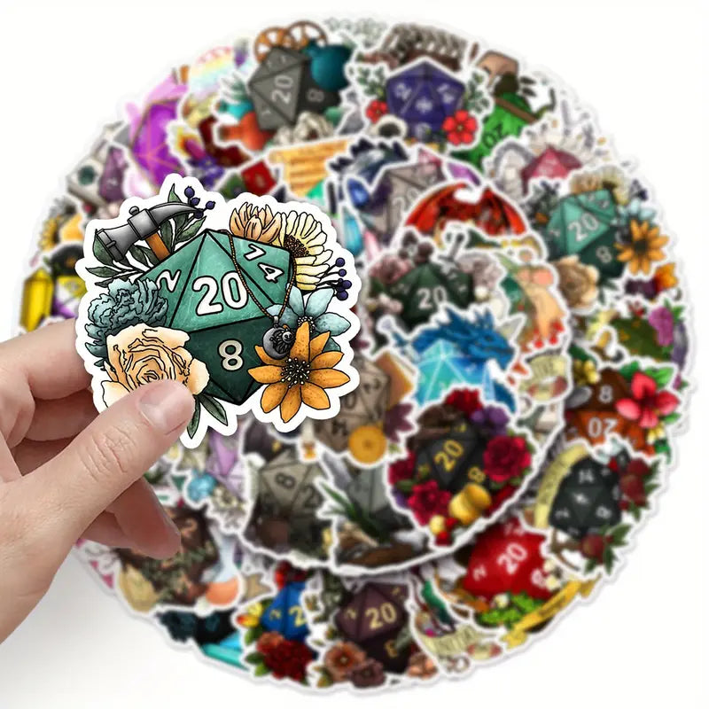 50x D20 Vinylsticker | Pen&Paper Merchandise Sticker