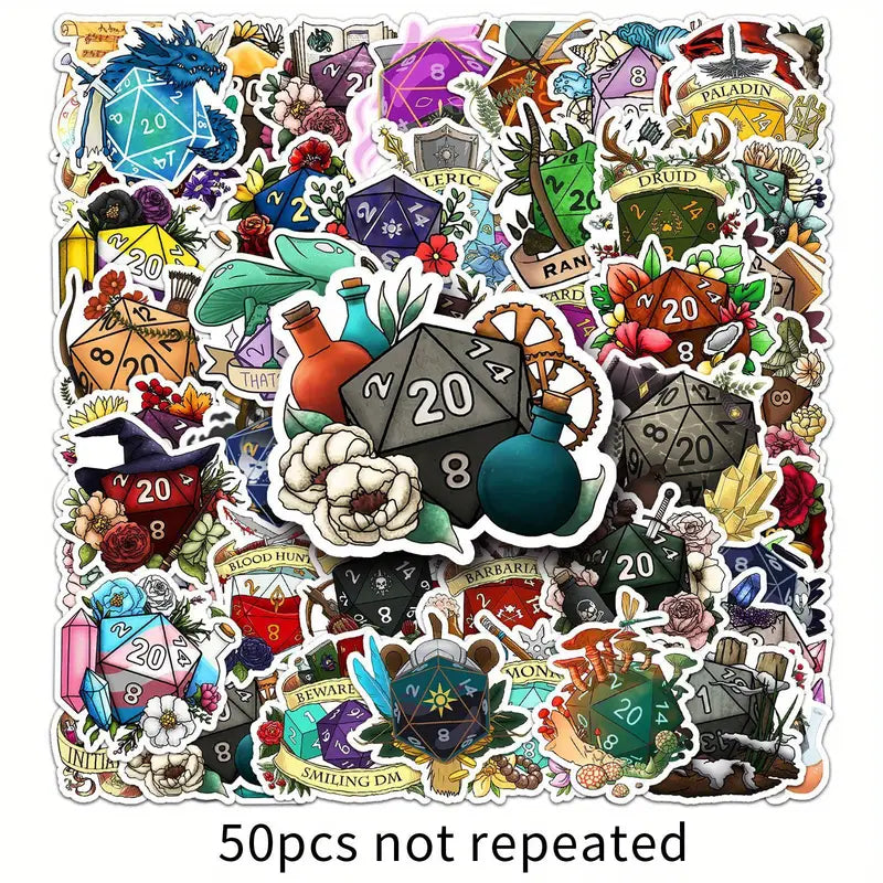 50x D20 Vinylsticker | Pen&Paper Merchandise Sticker