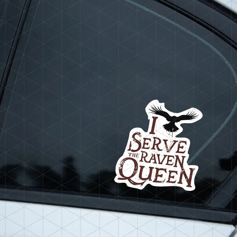 I serve the Raven Queen - Vinyl Aufkleber | Auto