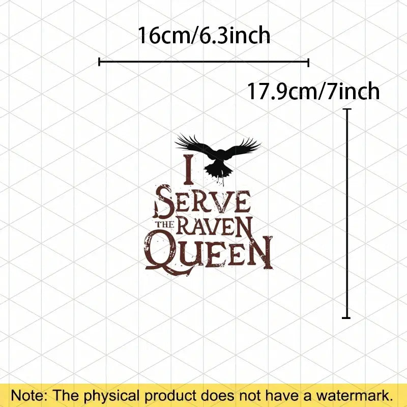 I serve the Raven Queen - Vinyl Aufkleber | Auto