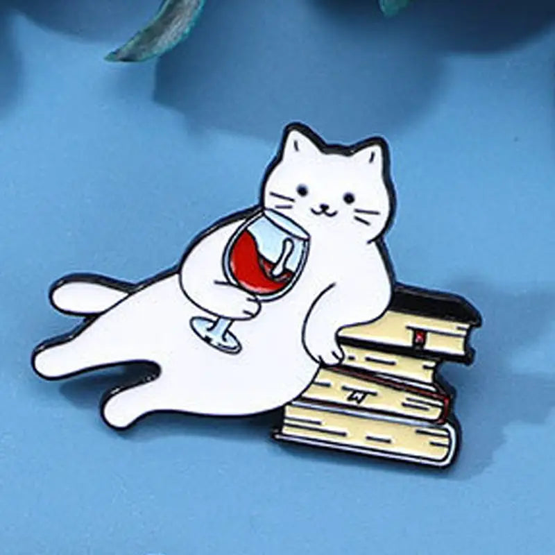 Anstecker | Weinkatze