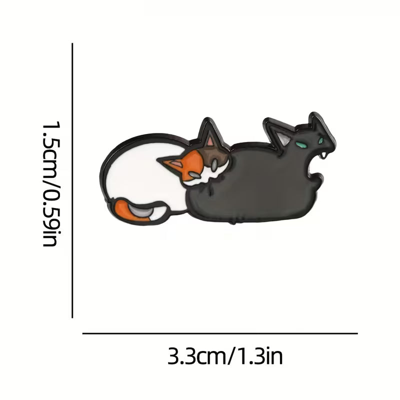 Arschbeißkatze Katzen Anstecker | Emaille Pin aus Metall