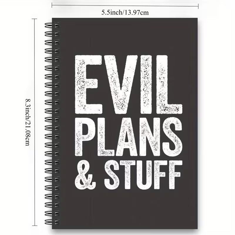 Evil Plans and Stuff | Notizbuch Notebook Din A5