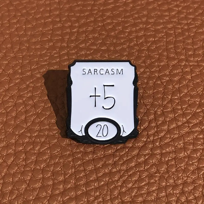 +5 Sarkasmus Anstecker | Pen&Paper Merchandise