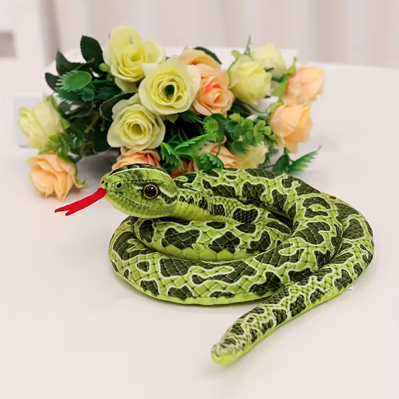 Familiar Kuscheltier | Schlange gefleckt