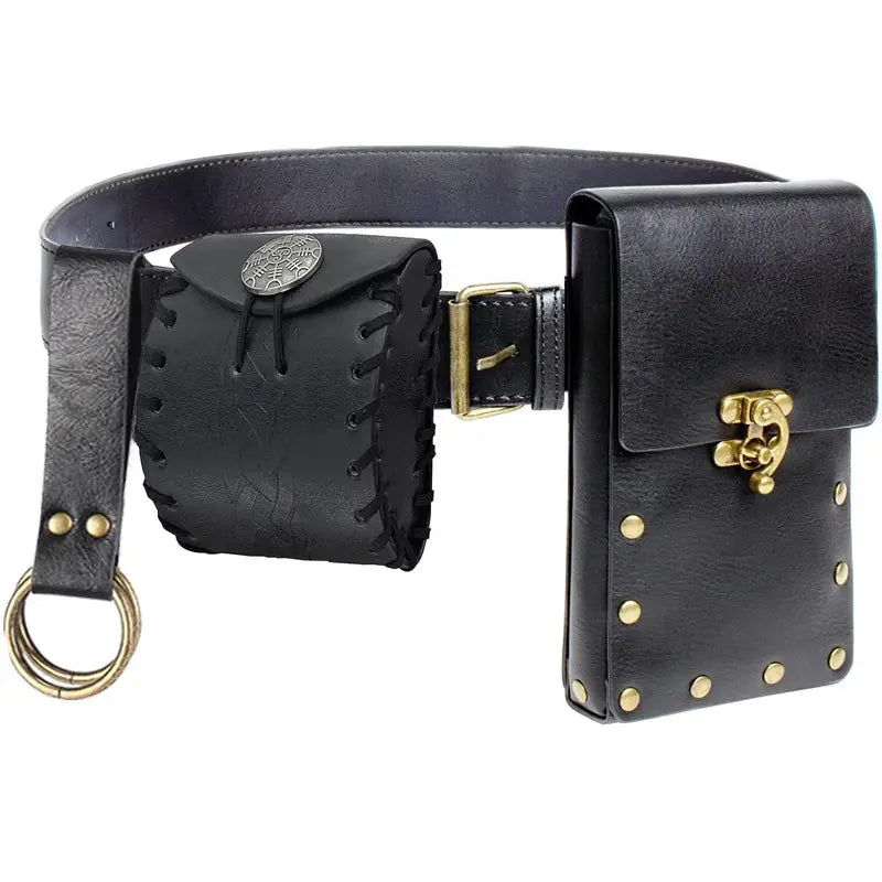 Runentaschenset mit Gürtel - Magiebandtasche