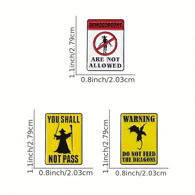 Anstecker "YOU SHALL NOT PASS" | Metall